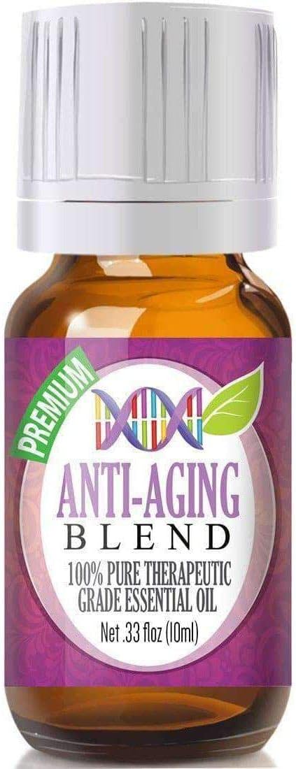 Healing Solutions Anti-Aging Blend Essential Oil - 100% Pure Therapeutic Grade, 10ml