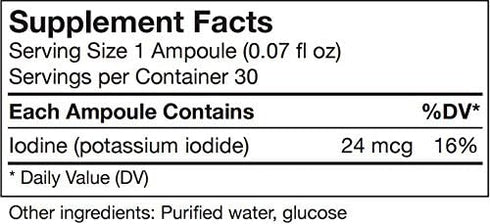 UNDA GAMMADYN I, Iodine Oligo-Element Supplement, 30 Ampoules