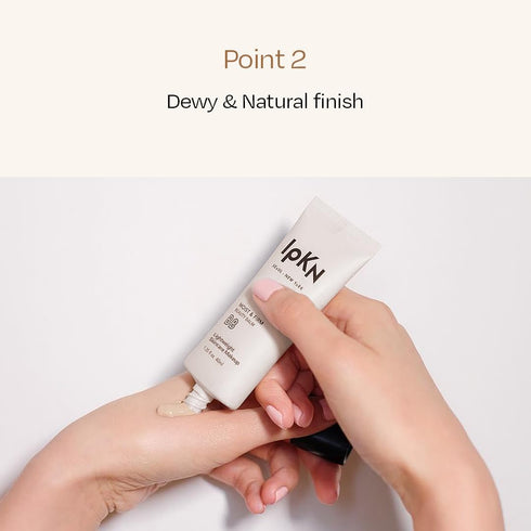 IPKN Moist & Firm BB Cream, Ultra-Hydrating Daily Face Base with or without SPF40, Lightweight, Non-Greasy