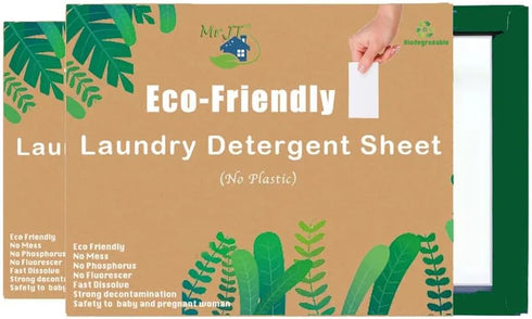 Laundry Detergent Sheets, 30 Pack, Instant Laundry Detergent Strips, Plastic Free, Sustainable, Disposable Sheets