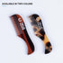 ZEUS Handmade Saw-Cut Mustache Comb, Durable Cellulose Pocket Comb & Beard Comb for Mustache and Beard (Single