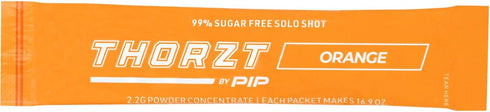 PIP Thorzt Orange Solo Shots | 50 ct Hydration Packets with Electrolytes, Vitamins, Amino Acids, Sugar Free