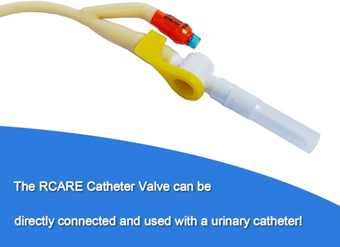 Catheter Valves (Pack of 6), Urine Drainage Bag Valve, Sterile Alternative to Leg Bags
