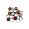 Silver Empty MINI Round Metal Pans, 60 Pack for Eyeshadow Palette, Magnetic Makeup Palette (18.5mm)