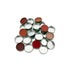 Silver Empty MINI Round Metal Pans, 60 Pack for Eyeshadow Palette, Magnetic Makeup Palette (18.5mm)