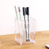 3 Pack Clear Acrylic Cosmetic Pencil Pen Holder Cup, Clear Makeup Brush Storage for Desk Organization