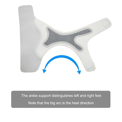 Ankle Brace for Sprained Ankle - Breathable Neoprene Adjustable Compression Support for Sports, 2 Pcs, White (X-Large)