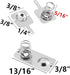 12Pairs Battery Springs AAA Battery Negative to Positive Conversion Spring Contact Nickle Plated 9x9mm