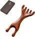 M.lemo925 Golden Sandalwood Massager Tool Eye Massage Device Scalp Gua Sha Wooden Comb