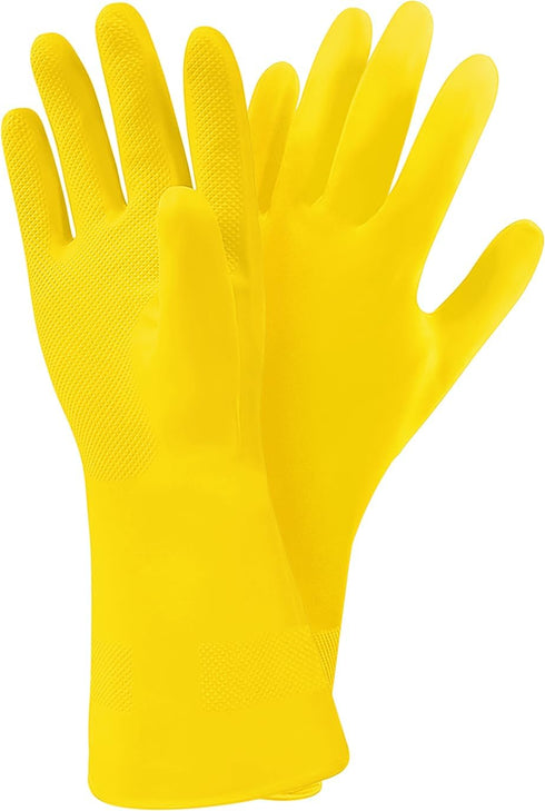 SteadMax 3/6 Pairs Cleaning Gloves, Reusable Natural Rubber Dish Gloves, Latex Non-Slip Gloves for Kitchen and Household…