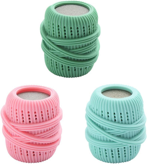 Healvian 3pcs Washing Machine Laundry Ball, Anti-Tangle TPE Reusable Fabric Softener Dispenser for Home
