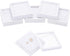 BENECREAT 6Pcs White Gemstone Display Box with Clear Window, Gift Boxes for Jewelry, Diamond Packing (2.8"x2.8"x0.8")