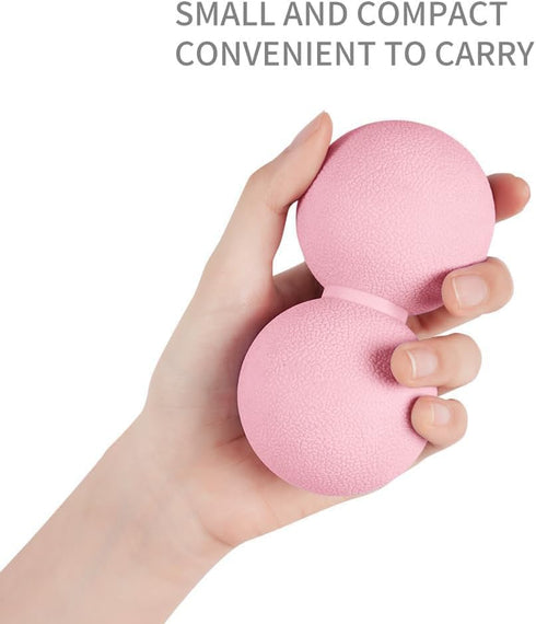 Xensamy Double Lacrosse & Micro-Elastic Peanut Massage Ball - Myofascial Release Tool for Muscle, Back, Foot
