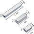 Silver Magnetic Wand for 3D Cat Eyes, Multifunctional Nail Tool with Long Strip Magnet for DIY Manicure - Gel Polish Art