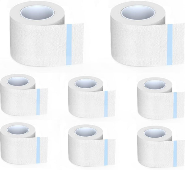 Rose Romee 6 Rolls micropore Tape 1/2 inch, Paper Tape Medical 1 inch Sensitive