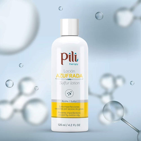 Pili Sulfur Lotion for Oily Skin Control - Face and Body - 4.2 fl. oz.