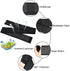 Elastic Lower Leg Calf Compression Support Bandage Sleeve for Shin Splint Guard, Adjustable Plus Size, Black
