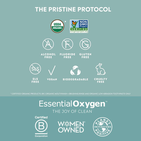 Essential Oxygen Pristine Protocol - A 3-Step System for Your Best Smile Ever, 3 Count Combo Pack