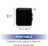REMIND N TIME 2-Pack Remind N' Time Daily Pill and Vitamin Container, Portable Pill Box, Black and White