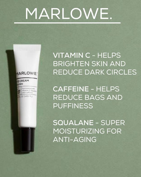 No. 127 Mens Eye Cream with Vitamin C, Caffeine & Squalane for Puffiness, Wrinkles & Dark Circles, 0.5 FL Oz