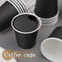 50 Count 3 oz Black Paper Cups, Disposable Bathroom Cups for Mouthwash, Espresso, Party, Picnic, Travel, and Snack