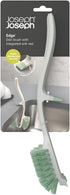 Joseph Joseph Edge Dish Brush with Sink Rest in Light Stone and Sage