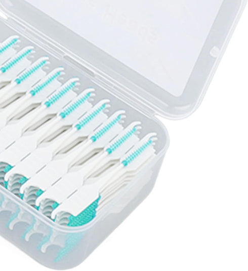 Interdental Brush, Floss Toothpick Brush, 200pcs Portable Safe Plaque Removal for Travel Oral Care