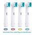 Brush Heads Compatible with Oral-B Braun Electric Toothbrush - Replacement Heads for Vitality, Genius