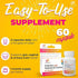 vH Essentials Probiotics for Women with Prebiotics, Cranberry & Vitamin C - 60 Capsules, Vaginal & Gut Health