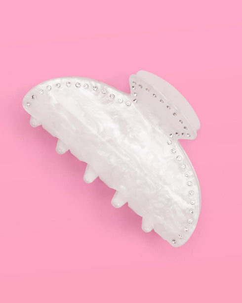 xo, Fetti Bride Veil Claw Clip for Bachelorette Party, Rhinestone Detachable Veil Accessory