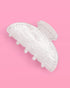 xo, Fetti Bride Veil Claw Clip for Bachelorette Party, Rhinestone Detachable Veil Accessory