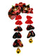 Japanese Style Women Flower Hair Clip, Kimono Decor Fabric Hanfu Hairpin for Christmas Party Costume Gift