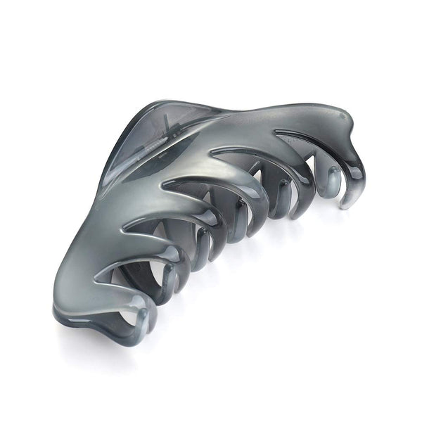 Medium Premium Hair Claw Clip, Strong Holding Power Hair Clips for Women and Girls, Gray Hair Barrettes
