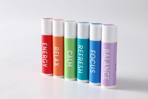 Aromatherapy Nasal Inhaler, Swiss Made Organic Essential Oils Diffuser Stick, 3 Count Stress Relieving Pack