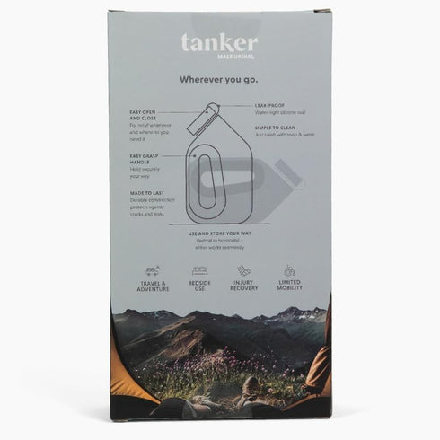 Tanker - Portable Urinal for Men Spill Proof - A Camping and Festival Essential, Designed for Nighttime Urges