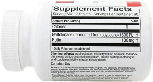 Naturally Vitamins - Nattokinase - 120 tabs
