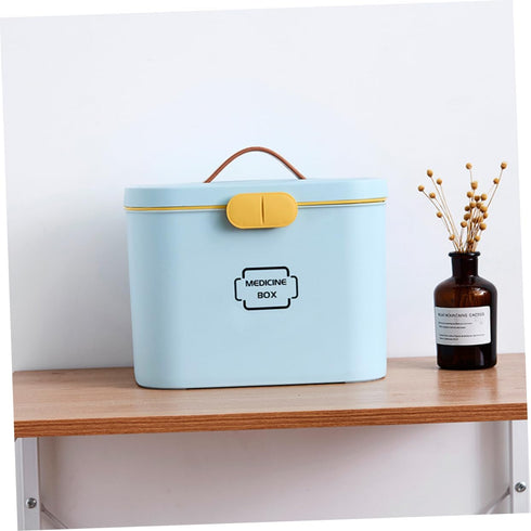 Portable First Aid Medicine Storage Organizer with Handle