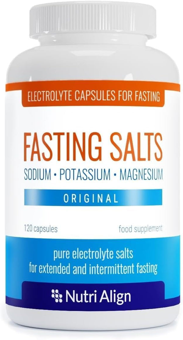 Nutri-Align Fasting Salts - 120 Capsules of Pure Electrolyte Capsules for Intermittent & Extended Fasting