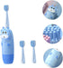 LOORGVEL Sonic Electric Toothbrush with Colorful Lights Soft Brush Heads for Teeth Cleaning Smart Frequency Control