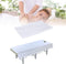 Massage Table Cover with Hole, Soft Cotton Stripe Beauty Massage Bed Sheets, White, 120 x 190