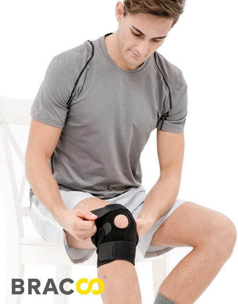 KS10 Bracoo Knee Support Brace for Men Women, Adjustable Compression Sleeve Wrap Patellar Pad Tendon - Arthritis Pain
