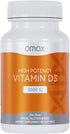 Omax3 High-Potency Vitamin D3 5,000 IU (125 mcg) Strong Bones, Muscles &