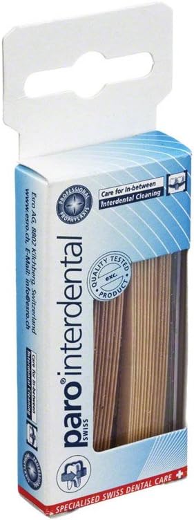 Paro Micro-Sticks Thin Dental Toothpicks, Ultra Thin Wooden, 96 pc