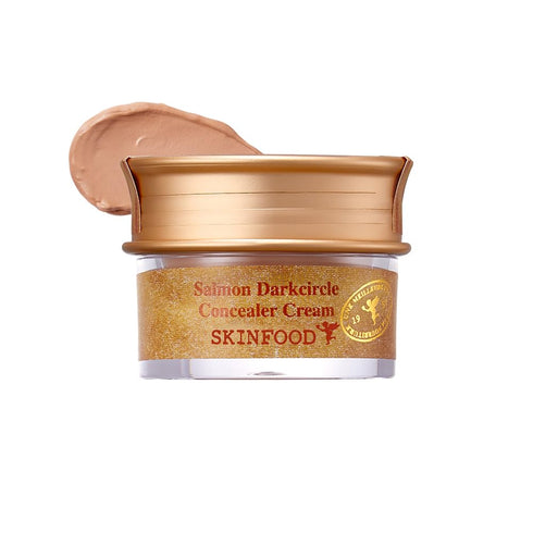 SKINFOOD Salmon Dark Circle Concealer Cream, Full Coverage Under Eye Concealer, 0.35 Oz/10 g (Salmon Beige)