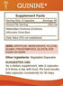 Secrets of the Tribe Quinine Capsules - 1000 mg Wildcrafted Quinine Dried Bark, Leg Cramp Support Supplement, 120