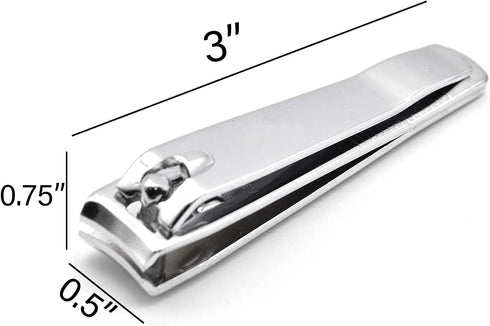 PrettyClaw Nail Clippers Sharp Edge Fingernail and Toenail Clipper, Stainless Steel for Manicure and Pedicure