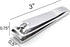 PrettyClaw Nail Clippers Sharp Edge Fingernail and Toenail Clipper, Stainless Steel for Manicure and Pedicure