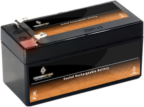 Chrome Battery 12V 1.2AH SLA Rechargeable Replacement Battery for UPS, Medical Devices, 3.82 x 1.69 x 2.05