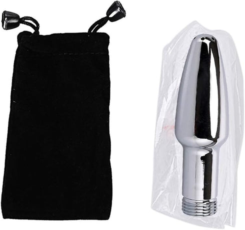 Clean Shower Head Metal Enema Shower Vaginal Irrigation System, Colon Aluminum Bathroom Cleaning System (Silver)