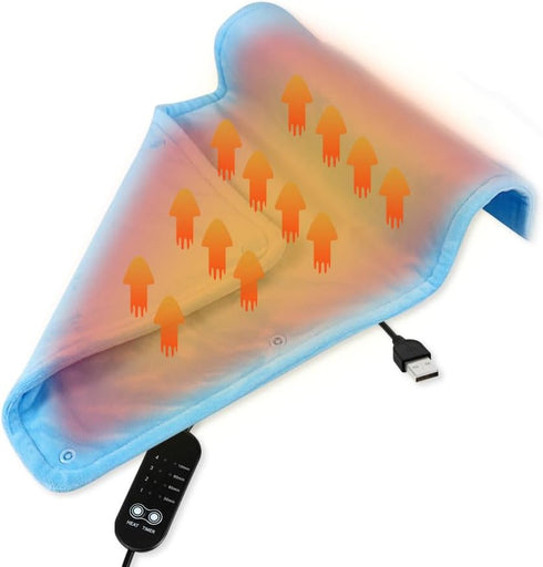 WOOLALA Portable Electric Heating Pads for Back Pain and Cramp Relief Heated Pad